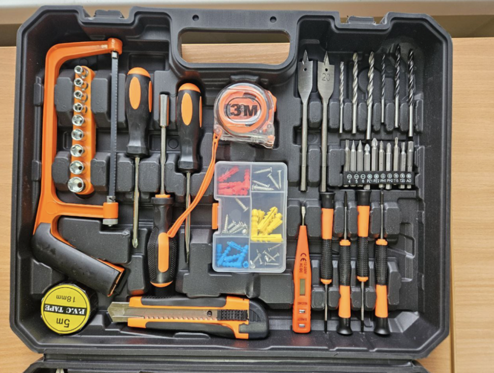 Набор инструментов + Дрель шуроповерт 48V Набор инструментов + Дрель шуроповерт 48V