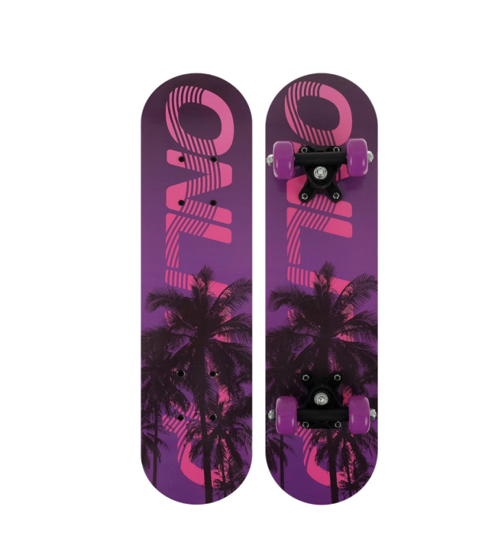 Скейтборд подростковый ONLITOP, 62&times;16 см, колёса PVC 50 мм, пластиковая рама