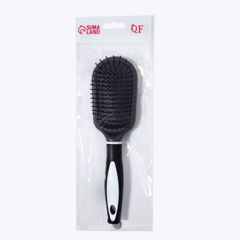 Расчёска массажная, 6,7 × 24 см, цвет чёрный/белый Расчёска массажная, 6,7 × 24 см, цвет чёрный/белый