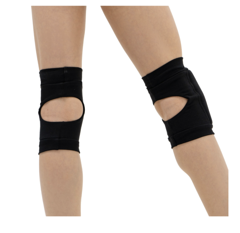 Наколенники для гимнастики и танцев Grace Dance, с уплотнителем, р. XXS, 3-5 лет, цвет чёрный