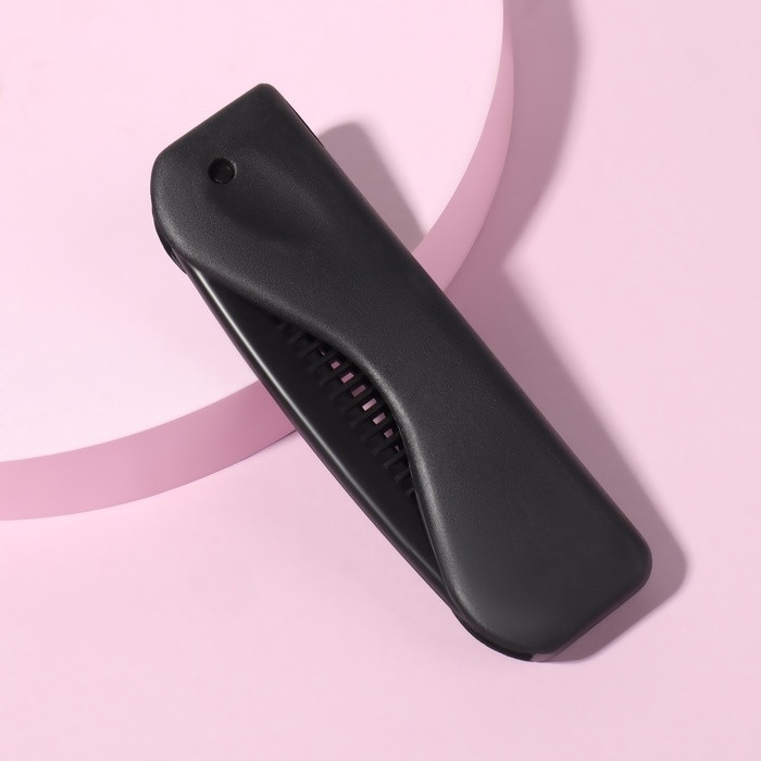 Расчёска складная, 17,5 &times; 3 см, цвет чёрный