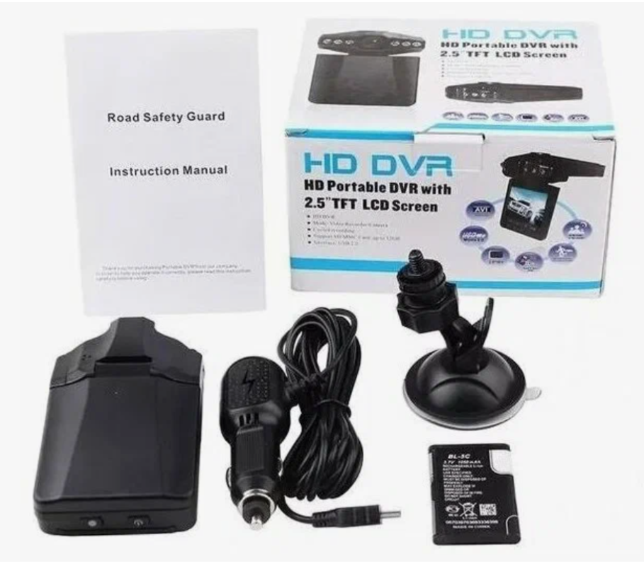 Автомобильный видеорегистратор с поворотным дисплеем