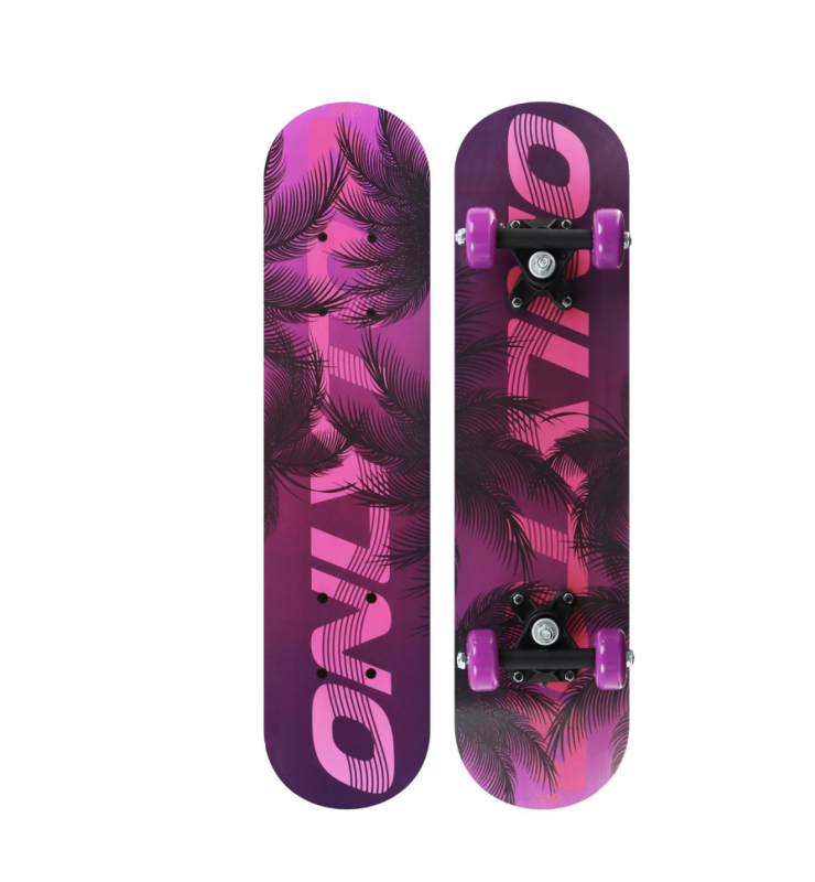 Скейтборд подростковый ONLITOP, 62&times;16 см, колёса PVC 50 мм, пластиковая рама