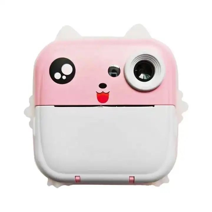 Детский фотоаппарат моментальной печати цвет розовый Детский фотоаппарат моментальной печати цвет розовый