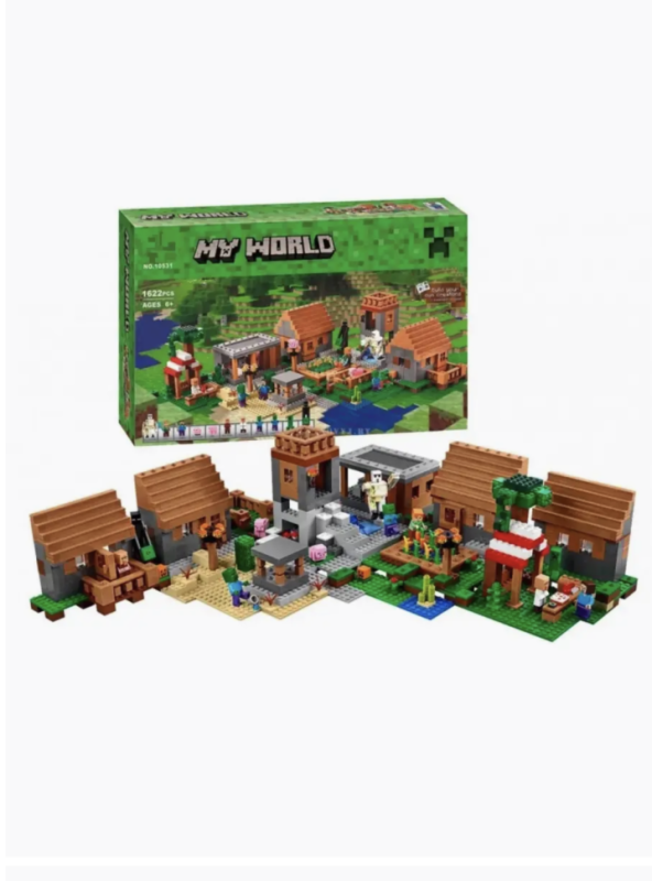 Конструктор My World Minecraft Большая деревня 1600 деталей