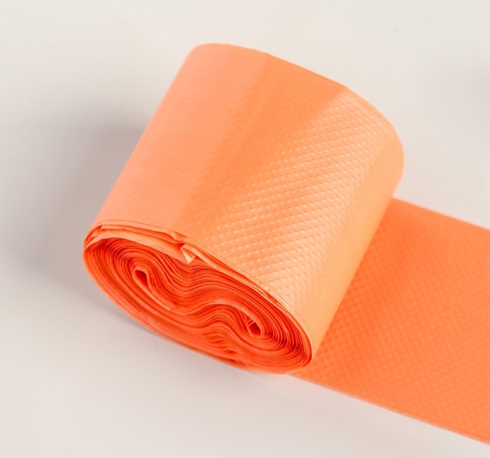 Мешки гигиенические для выгула собак, биоразлагаемые, 18&times;30 см, 20 шт, ПНД, цвет оранжевый