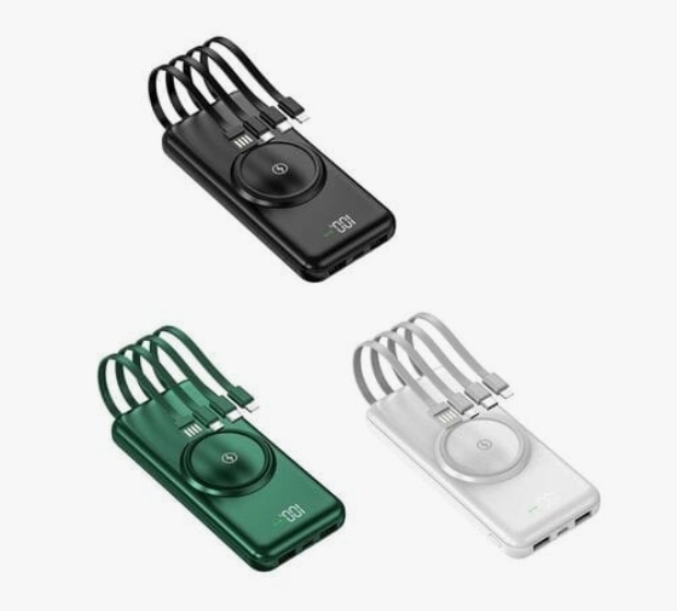 Power Bank с функцией беспроводно зарядки 20000mAh (черный)