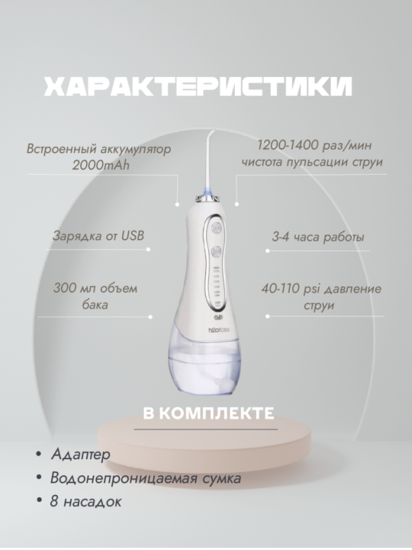 Ирригатор для зубов портативный с насадками Ирригатор для зубов портативный с насадками