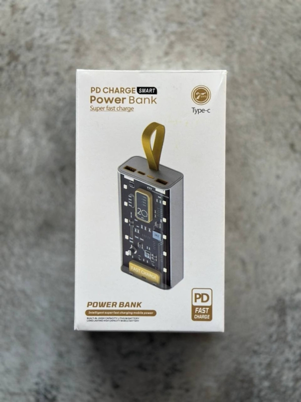 Повербанк прозрачный 20000 mAh