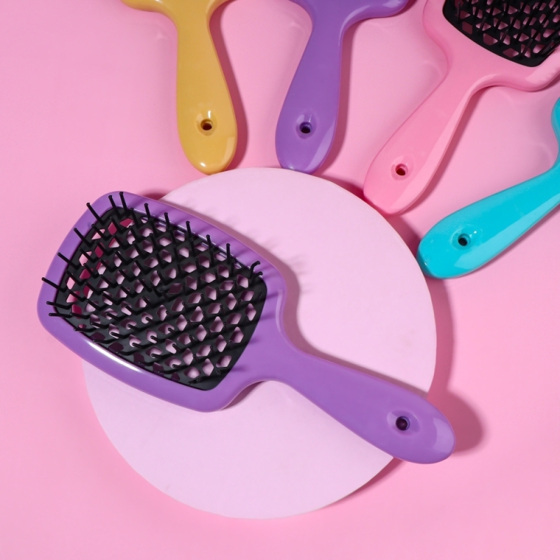 Расчёска массажная, широкая, вентилируемая, 8,4 × 20,5 см, цвет МИКС Расчёска массажная, широкая, вентилируемая, 8,4 × 20,5 см, цвет МИКС