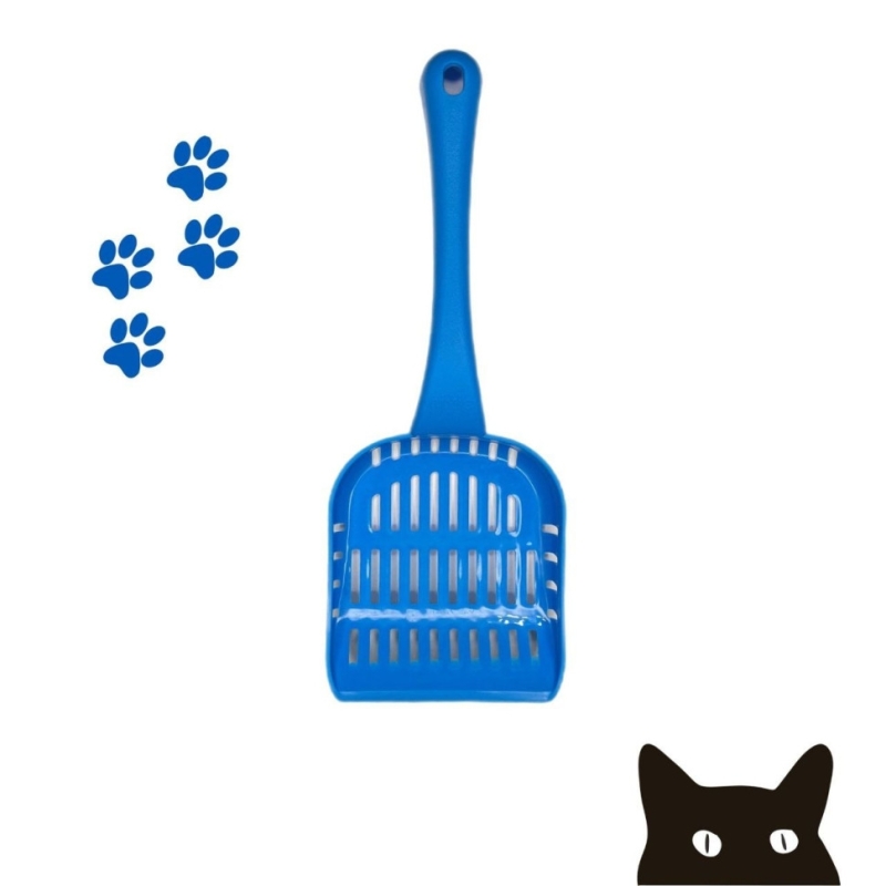 Совок для лотка голубой