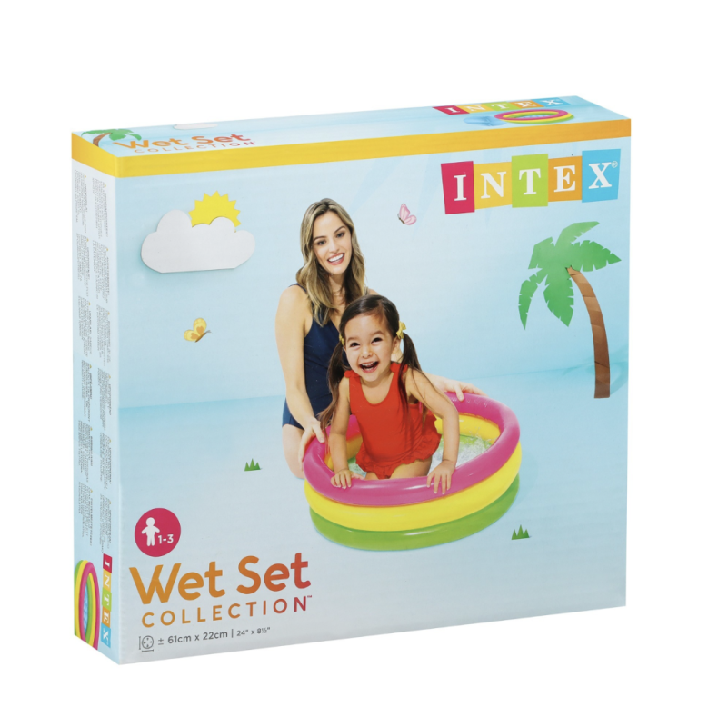 Бассейн надувной «Радуга», 61 х 22 см, от 1-3 лет Бассейн надувной «Радуга», 61 х 22 см, от 1-3 лет