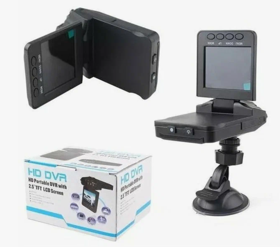 Автомобильный видеорегистратор с поворотным дисплеем