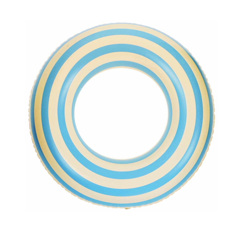 Круг для плавания 60 см, цвет белый/голубой
