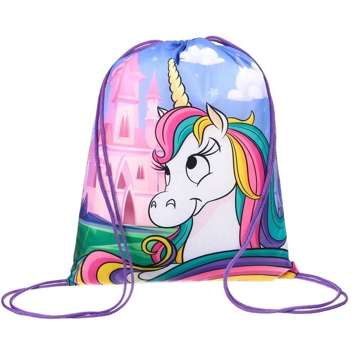 Мешок для обуви 420 х 350 мм, Минни Маус и единорог (мягкий полиэстер, плотность 210D) Мешок для обуви 420 х 350 мм, Минни Маус и единорог (мягкий полиэстер, плотность 210D)