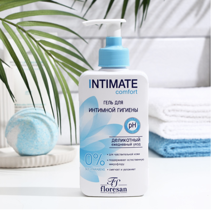 Деликатный гель для интимной гигиены Floresan, 250 мл