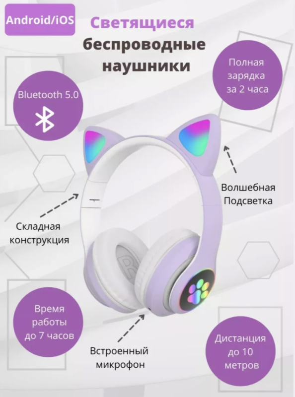 Наушники Bluetooth STM-28 CAT Наушники Bluetooth STM-28 CAT
