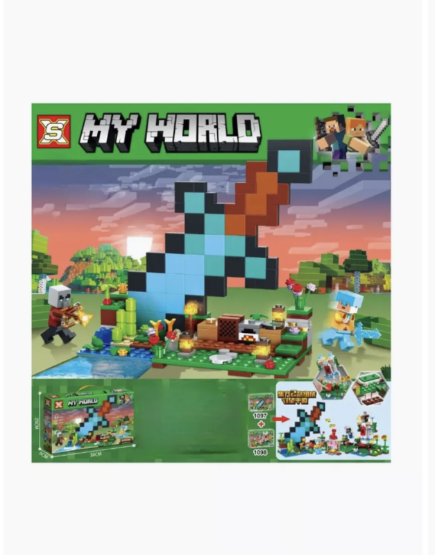Конструктор My World Майнкрафт Застава меча 312 деталей Конструктор My World Майнкрафт Застава меча 312 деталей