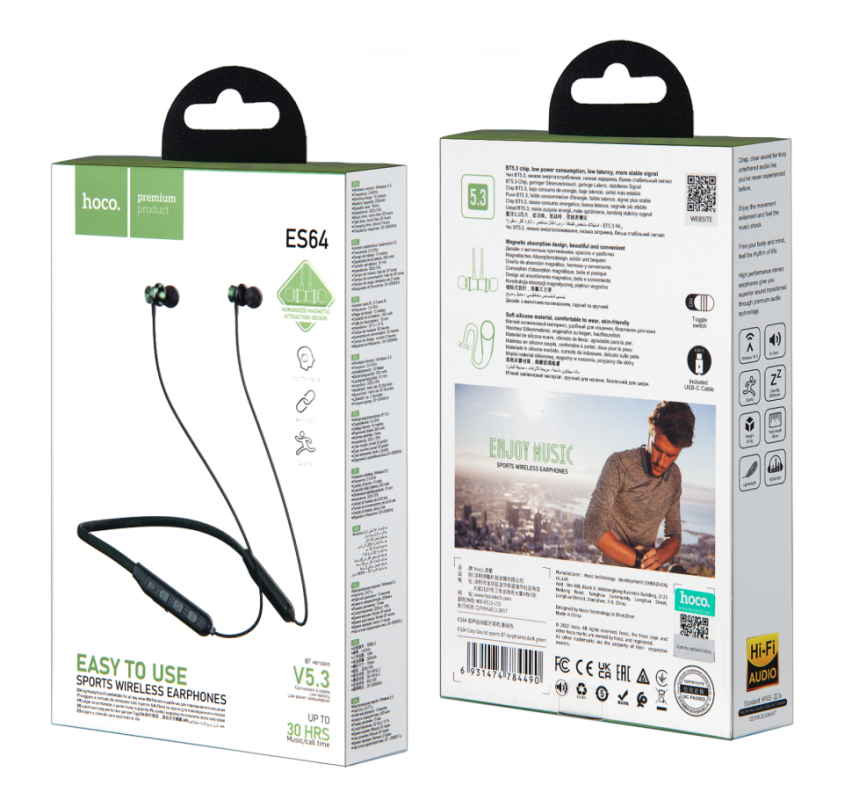 Гарнитура ES64 Bluetooth Гарнитура ES64 Bluetooth