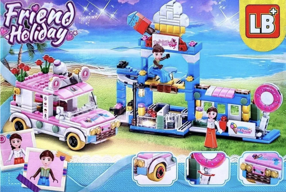 Конструктор Френдс Кондитерская с Led подсветкой 411 деталей Конструктор Френдс Кондитерская с Led подсветкой 411 деталей