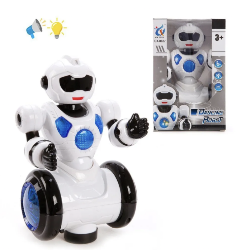 Робот игрушечный детский светящийся, со звуком Робот игрушечный детский светящийся, со звуком