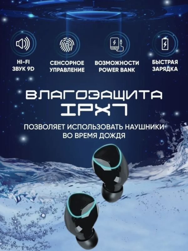 Беспроводные наушники М10 Кейс PowerBank Беспроводные наушники М10 Кейс PowerBank