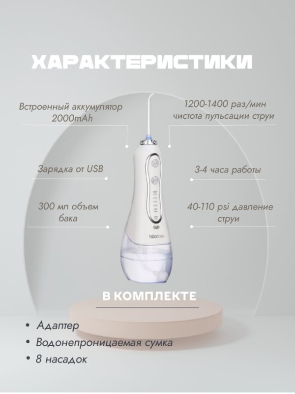 Ирригатор для зубов портативный с насадками Ирригатор для зубов портативный с насадками