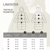 Пуховик LAWINTER Черный x 42 (XS)