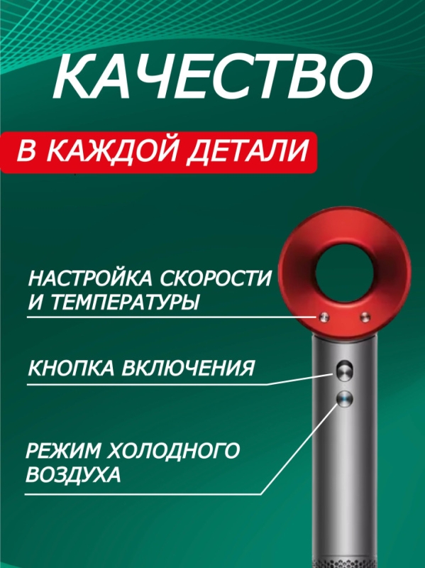Набор фен SUPER HAIR DRYER Серый с красным (6 в 1) 3M Набор фен SUPER HAIR DRYER Серый с красным (6 в 1) 3M