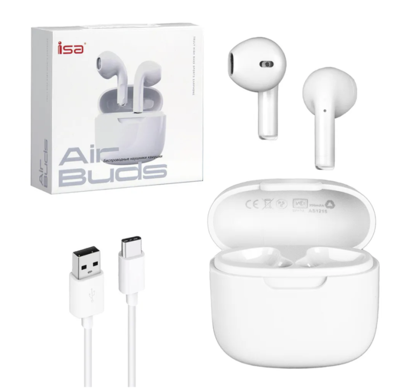 Беспроводные наушники камушки A2 White ISA Беспроводные наушники камушки A2 White ISA