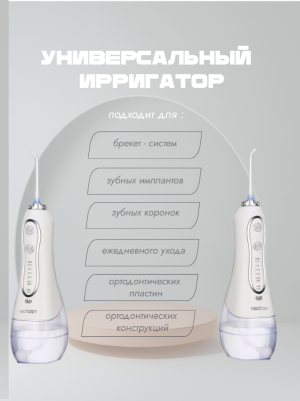 Ирригатор для зубов портативный с насадками Ирригатор для зубов портативный с насадками