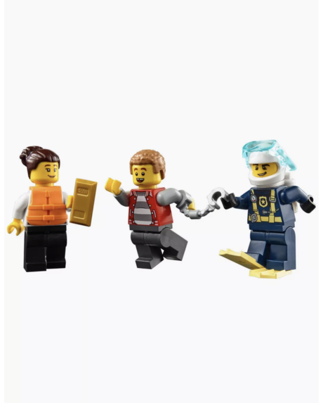 Конструктор Сити Катер полицейского патруля 276 детали Конструктор Сити Катер полицейского патруля 276 детали