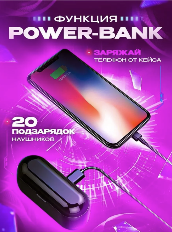 Гарнитура Bluetooth F9 TWS Гарнитура Bluetooth F9 TWS