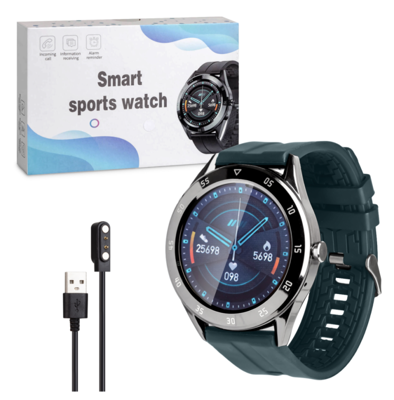 Фитнес-браслет Y10 зеленый + серебро Фитнес-браслет Y10 зеленый + серебро