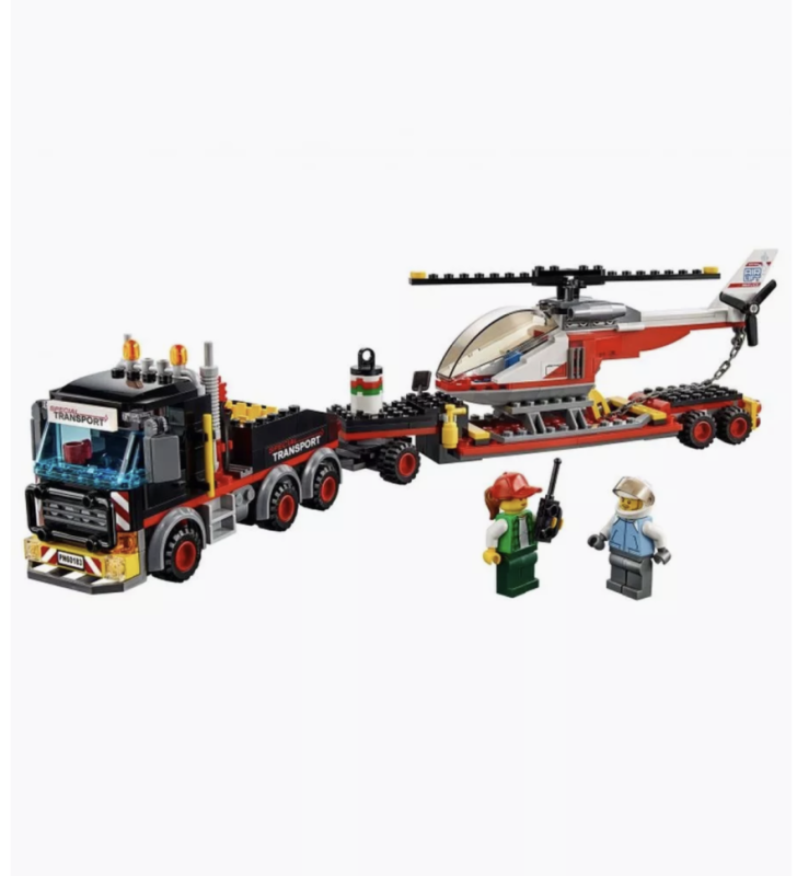 Конструктор Сити Перевозчик вертолета 310 деталей Конструктор Сити Перевозчик вертолета 310 деталей