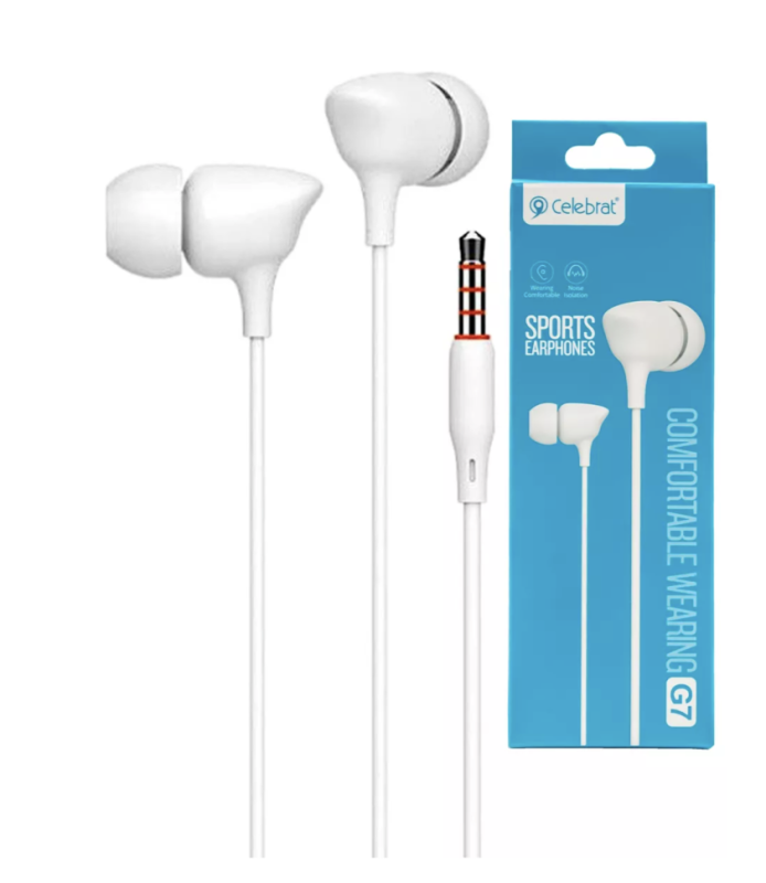 Наушники Celebrat G7 белые Наушники Celebrat G7 белые